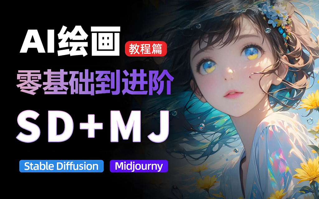 AI绘画+iP课程商业精品课程(免费资源)小声BB-ai教程-ai美女-ai工具小声BB